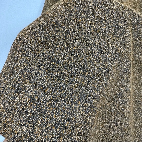 Vintage art blazer floral bird embroidered jacket NEWPORT NEWS 14w brown long - Picture 14 of 15